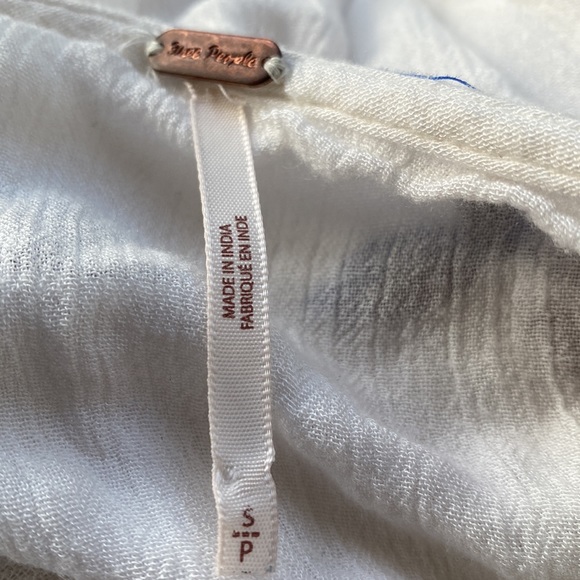 Free Prople Te Almo flowy bell sleeved tunic/dress w/ great embroidered flowers - Picture 11 of 15